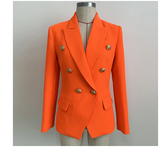 Breasted Blazer Orange